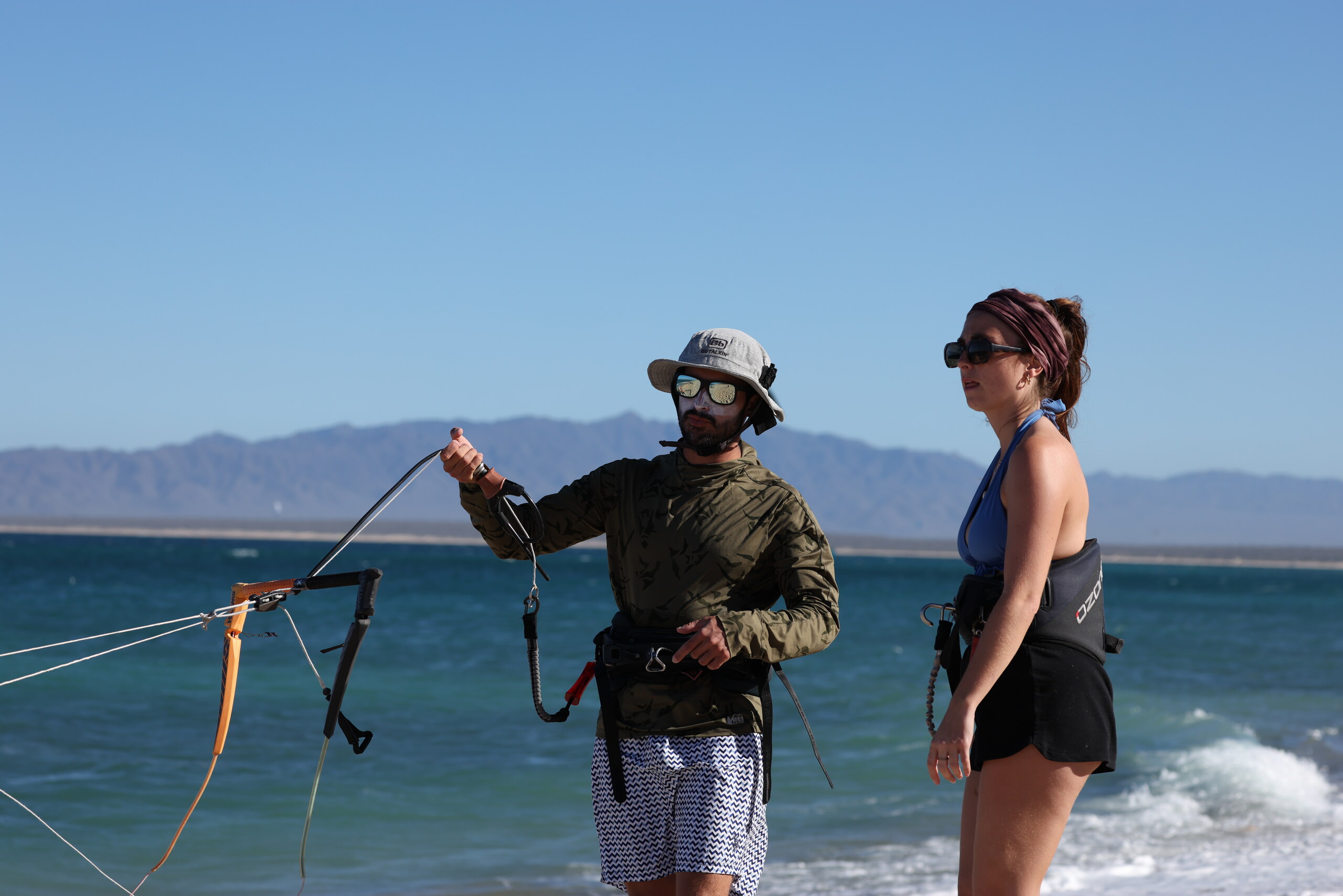 Private kiteboarding lesson in La Ventana