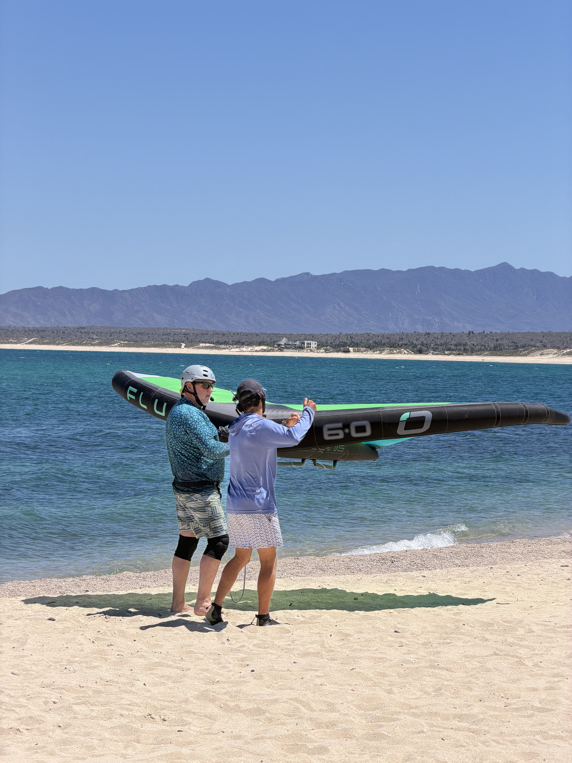 Learning wing control on the beach in La Ventana